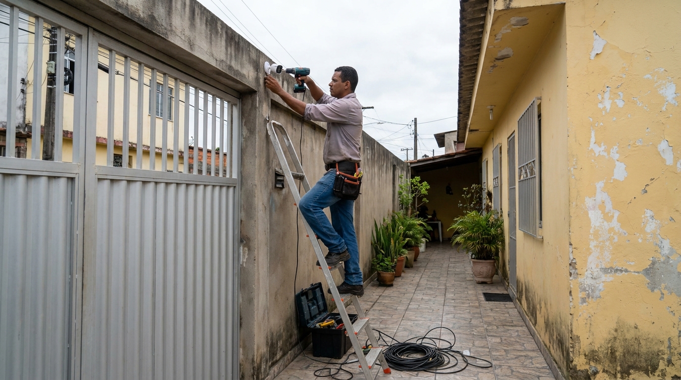 Passagem de Cabeamento em Ponta Grossa‑PR